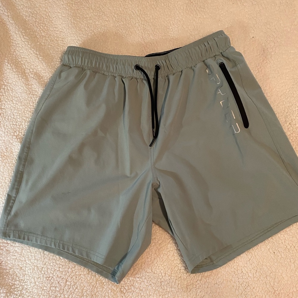 Spyder Swimwear in Gray and Black XL Spot on leg pictured
